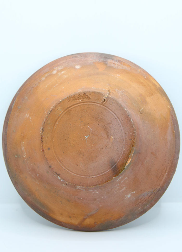 ROUMANIE - ASSIETTE AUX MOTIFS ABSTRAITS EN CÉRAMIQUE DE KUTY