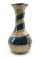 RWANDA - VASE TOURBILLON BLEU MARINE POTERIE DE GATAGARA