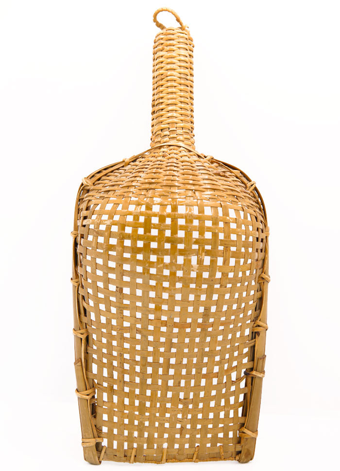 INDONÉSIE - PELLE EN BAMBOU TRESSÉ ARTISANALE ET VINTAGE