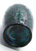 MAROC - VASE VINTAGE BLEU VERT DE SAFI