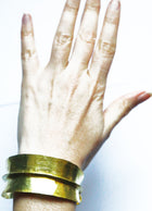 MALI - BRACELET MANCHETTE PEUL / FULANI OR AJUSTABLE