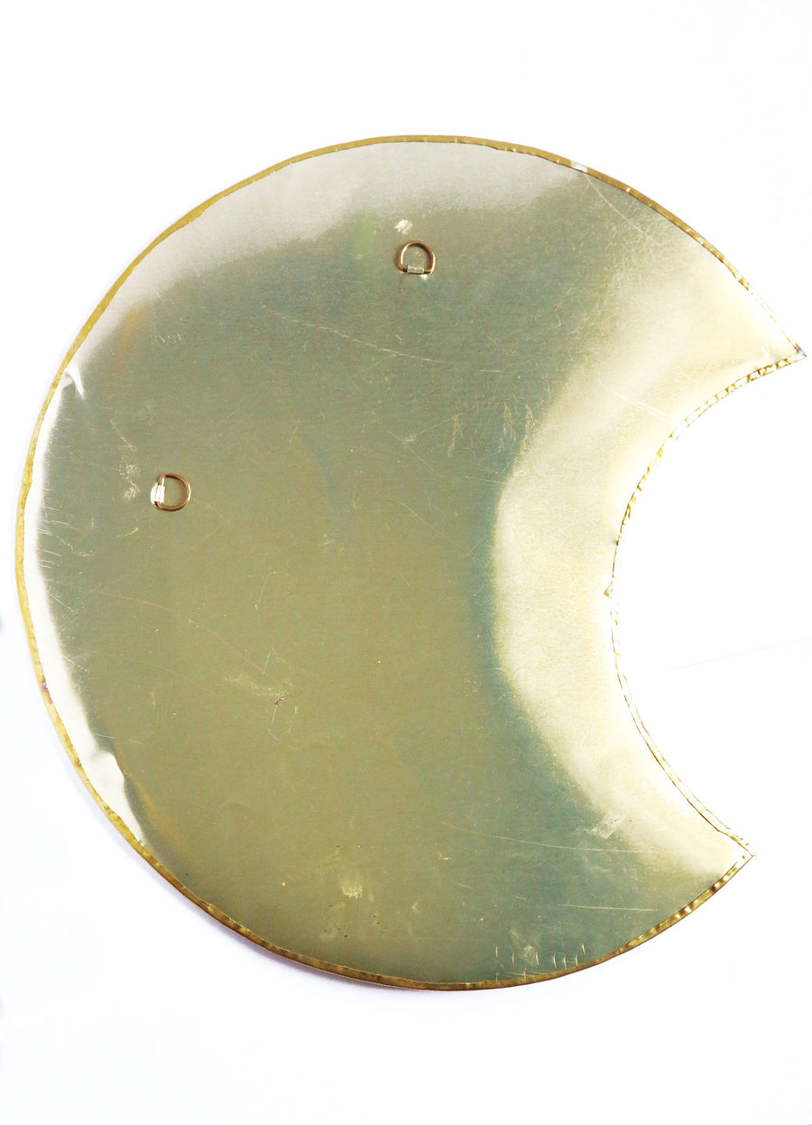 MAROC - MIROIR DORÉ LUNE (taille L)