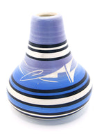 USA - VASE SOLIFLORE NAVAJO BLEU, NOIR ET BLANC D'ARIZONA