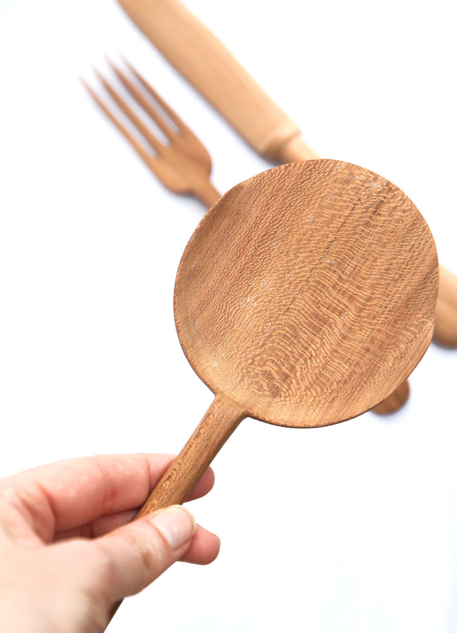 MAROC - SPATULE DESIGN EN BOIS D'ABRICOTIER